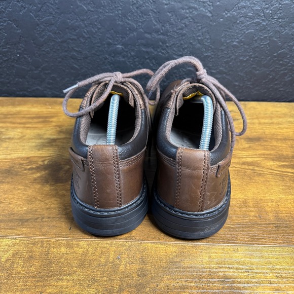 Caterpillar Moor T-963‎ Brown Leather Slip Resistant Work Shoes Mens Size 8 main image 4
